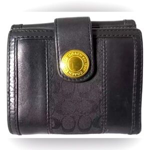 Coach Black Leather Wallet